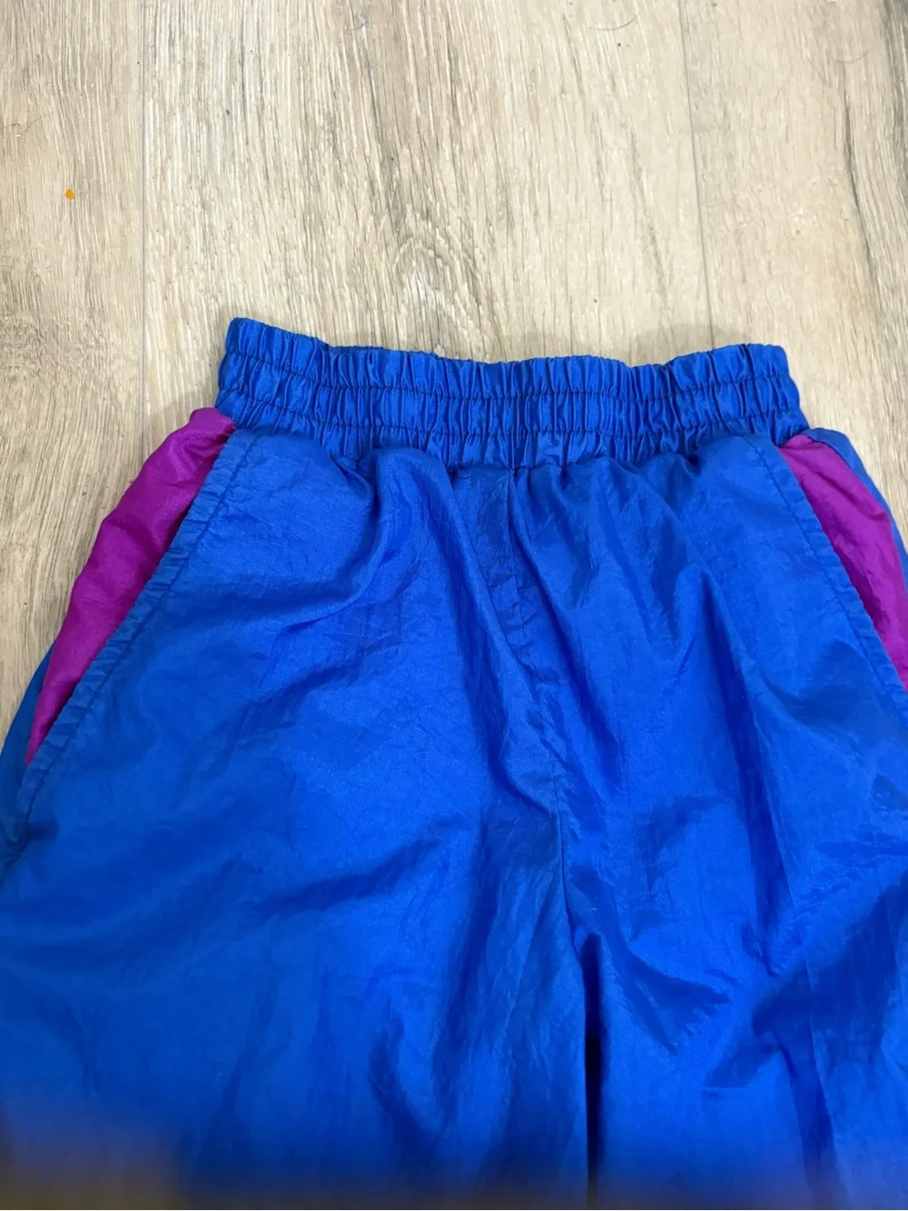 Vintage Members Only Colorblock Nylon Track Pants Size 4 90s